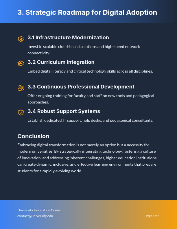 Higher Education Digital Transformation Trends