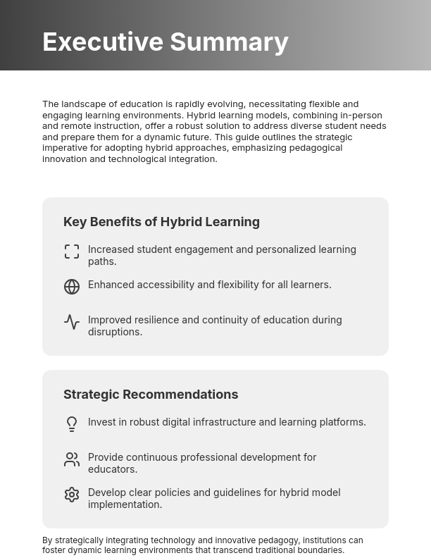 Future of Hybrid Learning Strategies