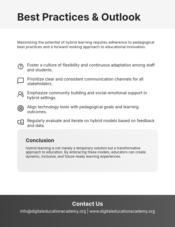 Future of Hybrid Learning Strategies