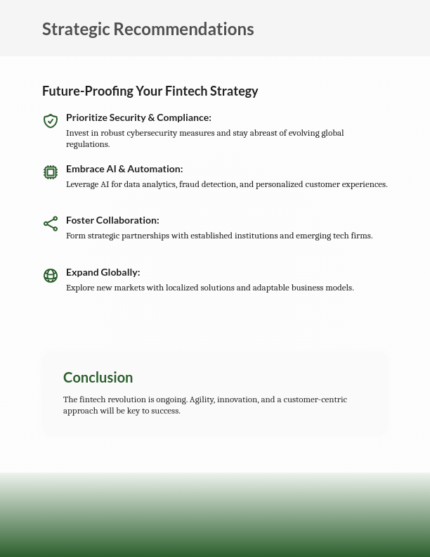 Strategic Analysis of Global Fintech Trends