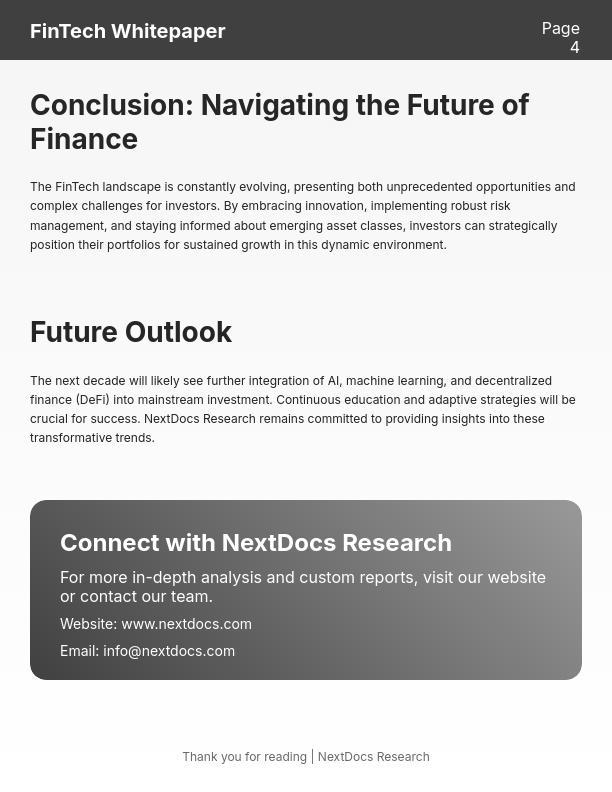 Future of Fintech Investment Strategies