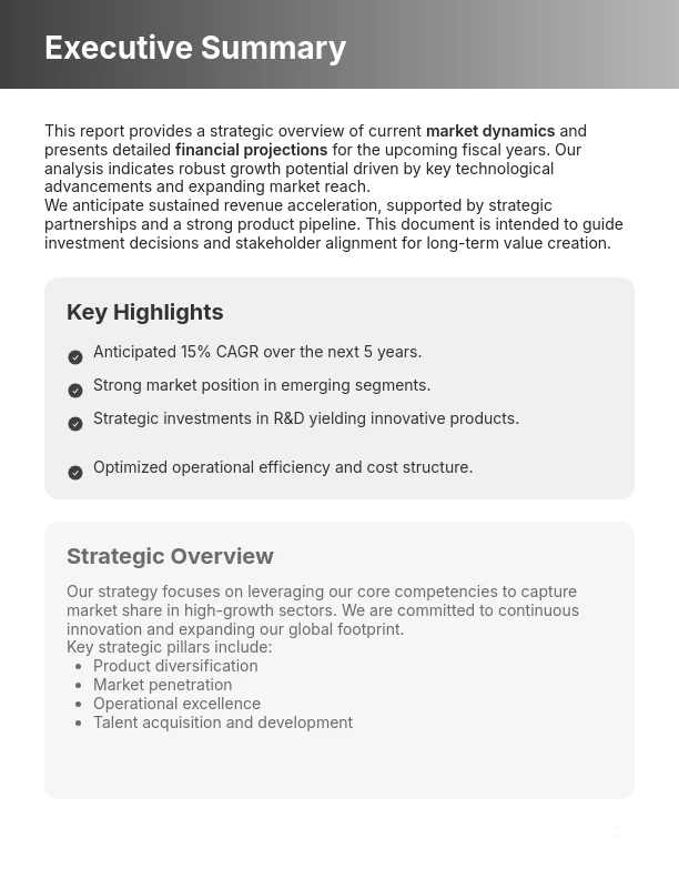 Strategic Market Analysis & Financial Trends
