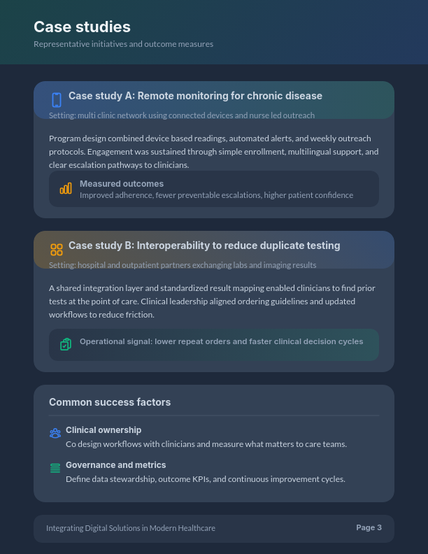 Digital Health Innovation & Patient Care