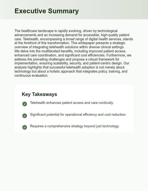 Modernizing Patient Care Through Telehealth