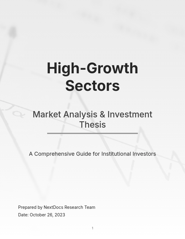 Strategic Market Analysis for High-Growth ROI
