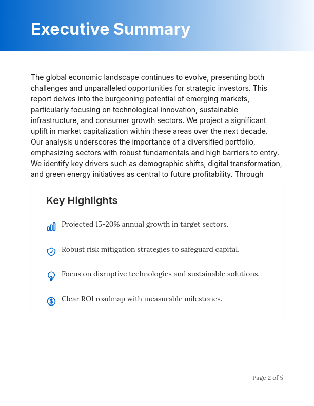 Institutional Investment Thesis Guide