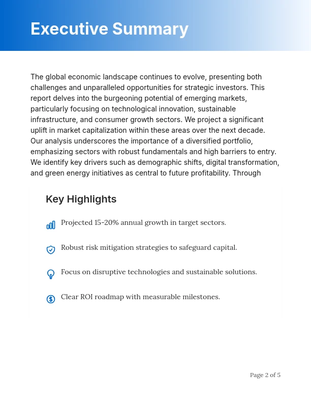 Institutional Investment Thesis Guide