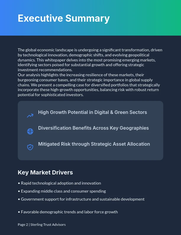Strategic Market Analysis & Investor Insights