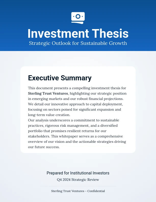 Strategic Investment Outlook & Market Analysis