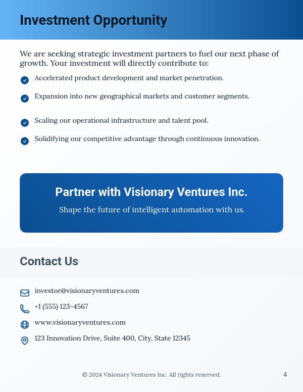 High-Growth Venture Investment Brief