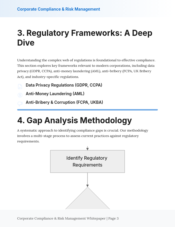 Corporate Compliance and Regulatory Analysis