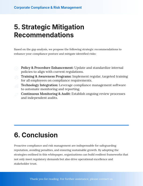 Corporate Compliance and Regulatory Analysis