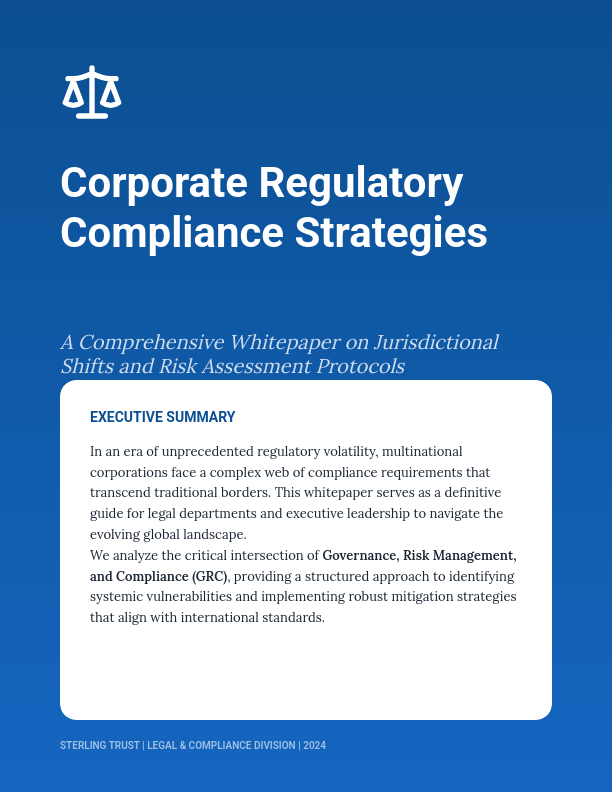 Corporate Regulatory Compliance Framework