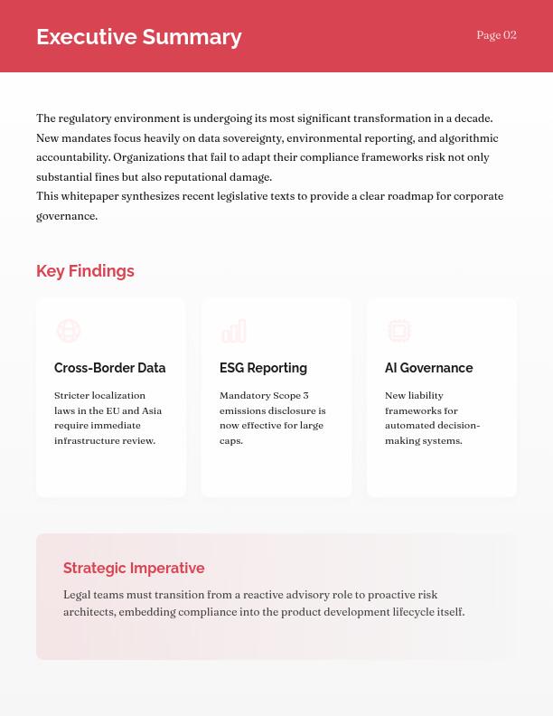 Regulatory Compliance and Risk Mitigation