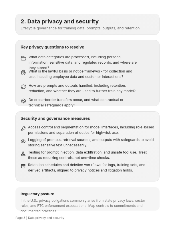 Regulatory Frameworks for AI Governance