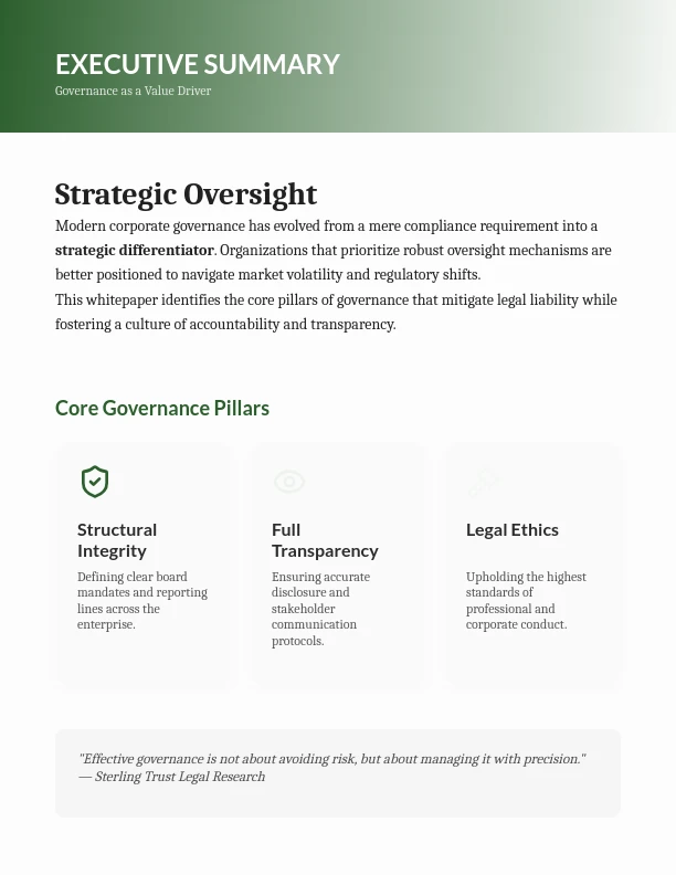 Corporate Governance and Risk Analysis