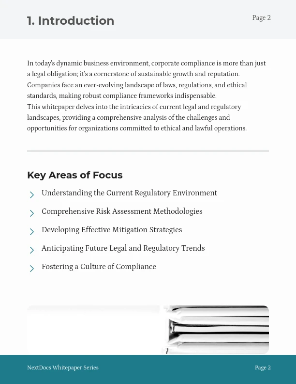 Strategic Legal Compliance Framework
