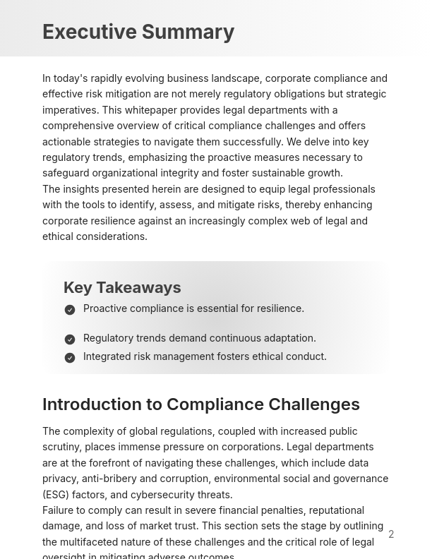 Corporate Governance and Regulatory Risk Analysis