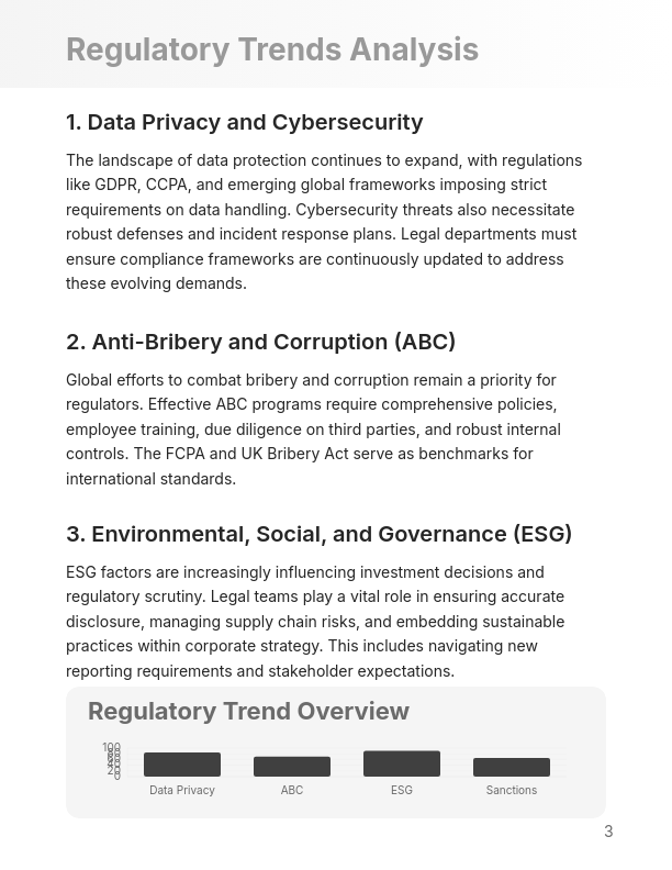 Corporate Governance and Regulatory Risk Analysis