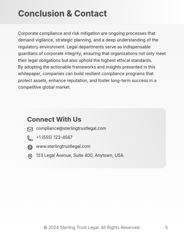 Corporate Governance and Regulatory Risk Analysis