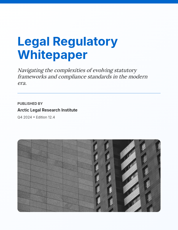 Strategic Analysis of Emerging Legal Regulations