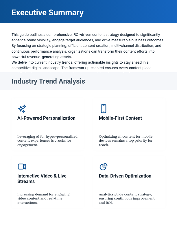 Content Marketing ROI and Growth Strategies