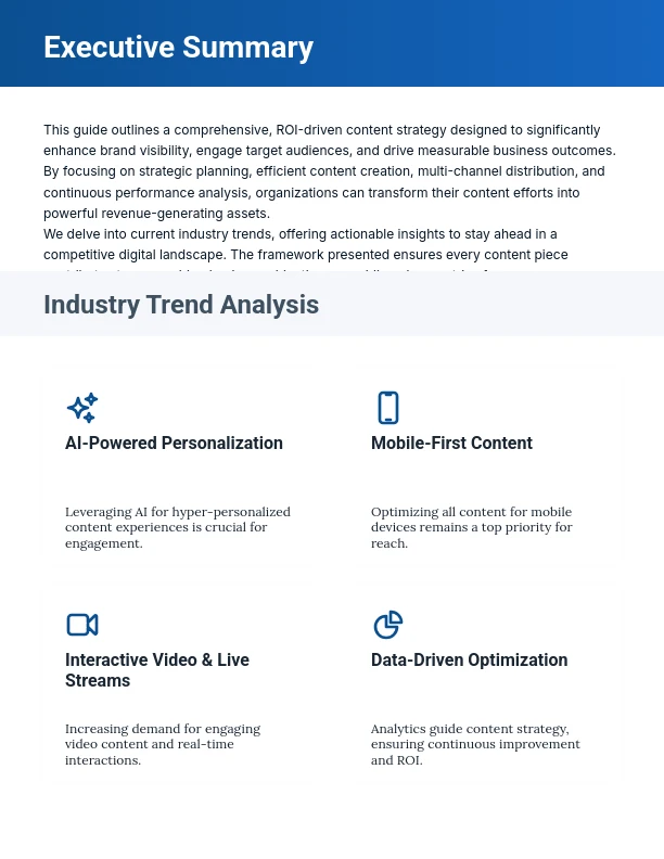 Content Marketing ROI and Growth Strategies