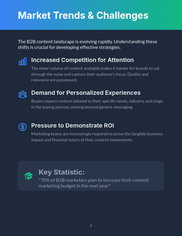 B2B Content Strategy Growth Framework