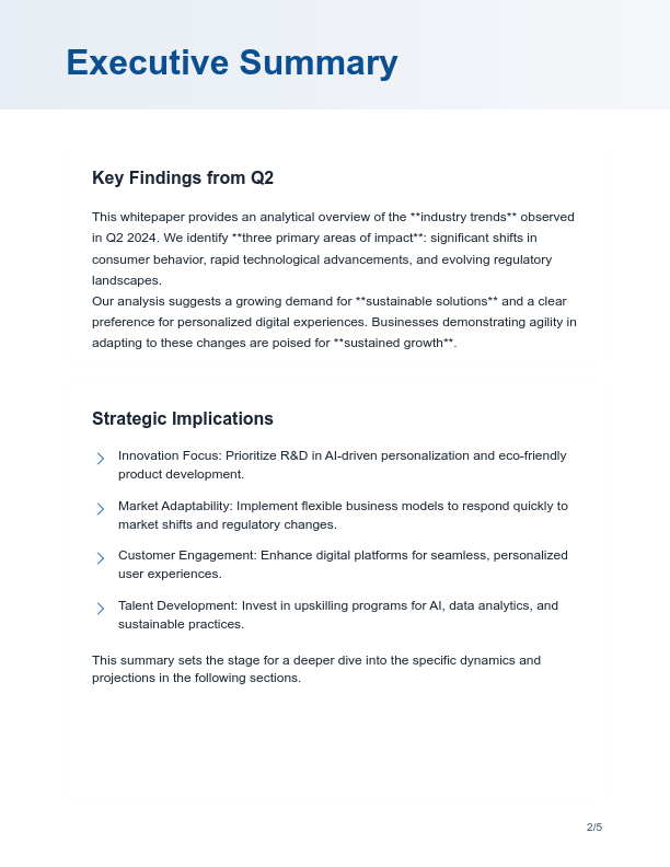 Monthly Industry Insights & Trend Analysis