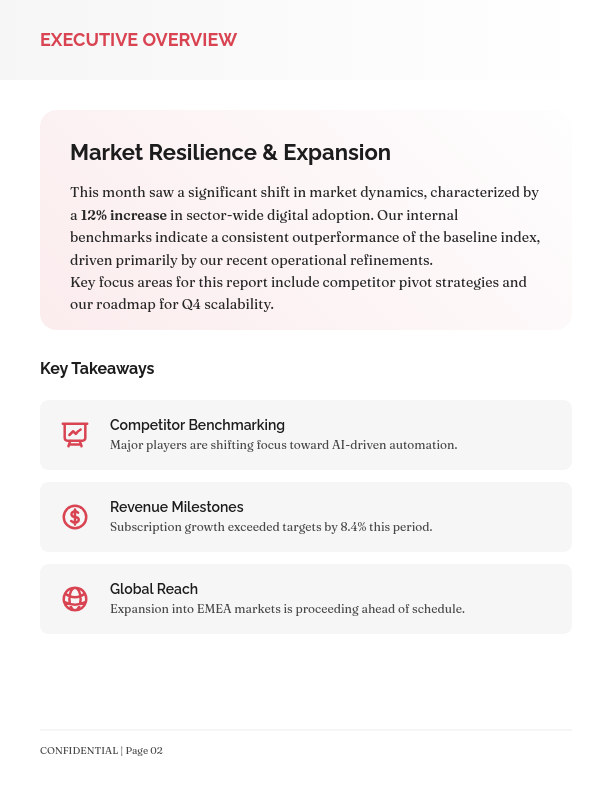 Monthly Strategic Industry Analysis