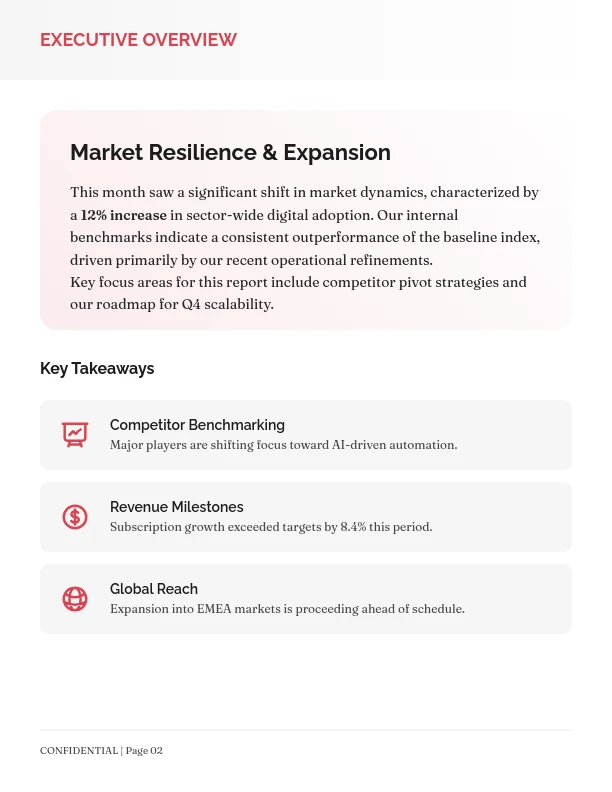 Monthly Strategic Industry Analysis