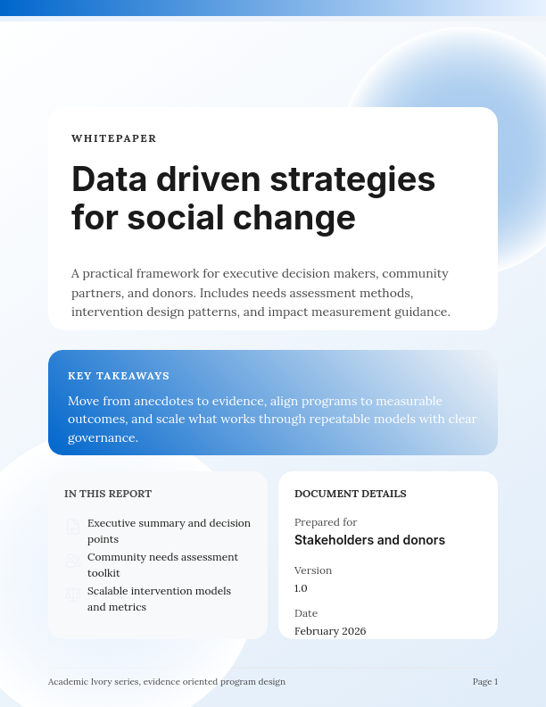 Nonprofit Impact and Advocacy Strategy