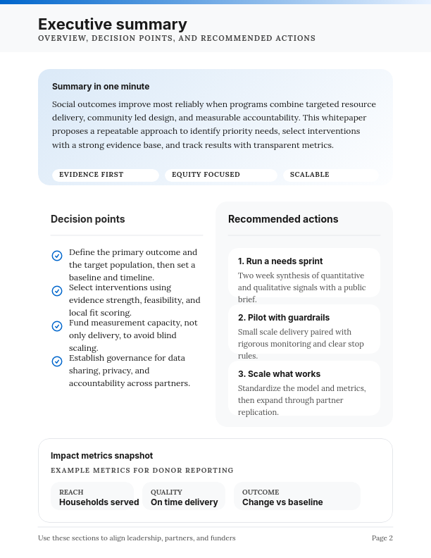 Nonprofit Impact and Advocacy Strategy