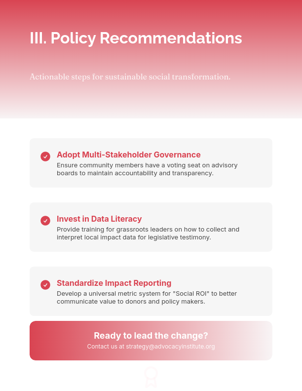 Nonprofit Advocacy and Policy Framework