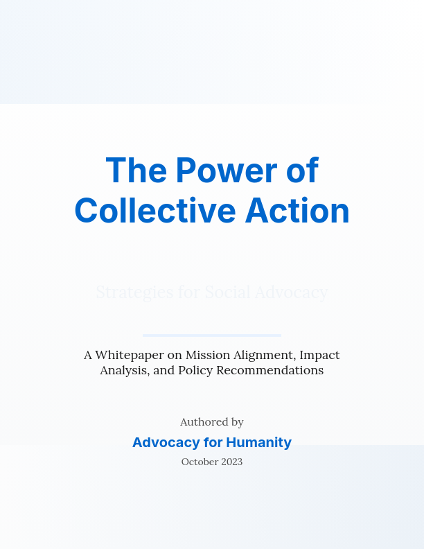 Social Impact Advocacy & Policy Reform