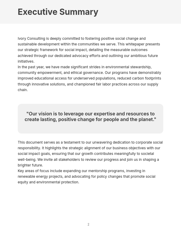 Nonprofit Social Impact and Growth Strategy