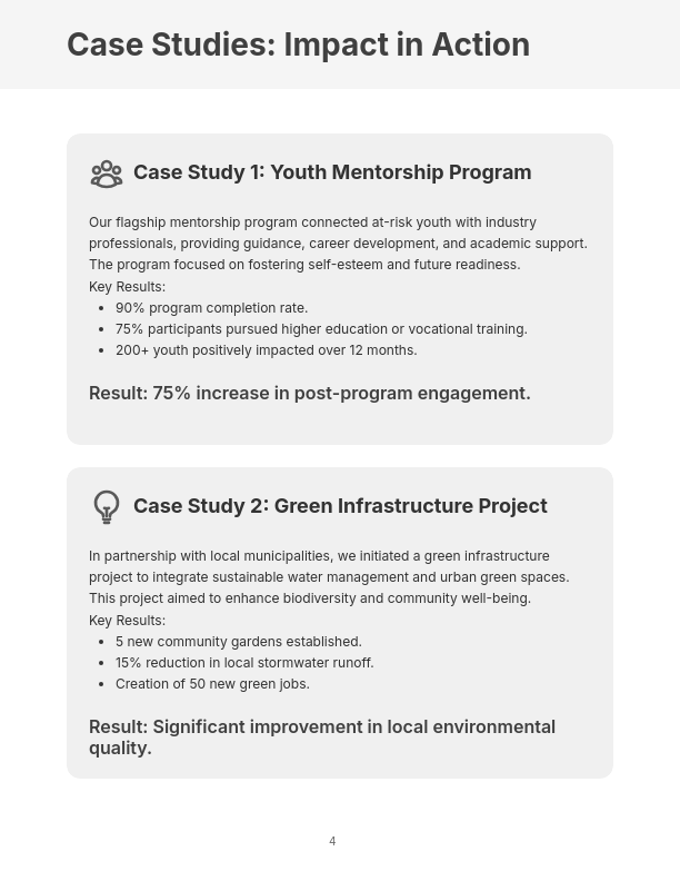 Nonprofit Social Impact and Growth Strategy