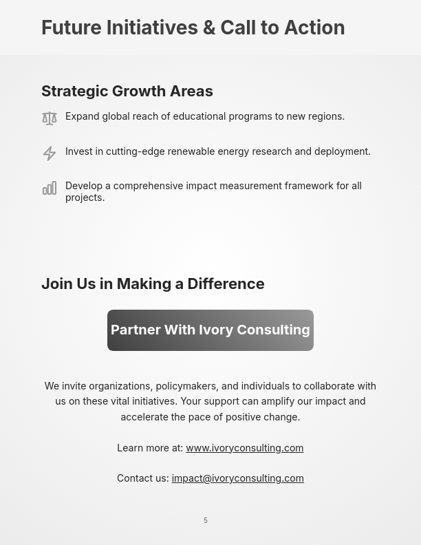 Nonprofit Social Impact and Growth Strategy