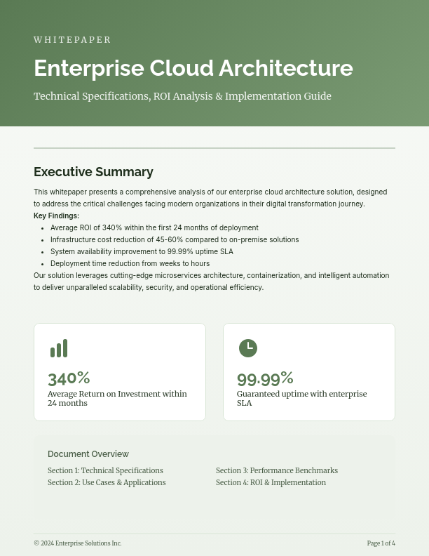Enterprise SaaS Solution Technical Deep Dive