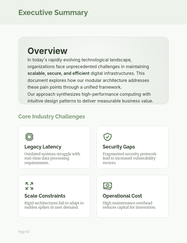 Modern Product Architecture and Use Cases