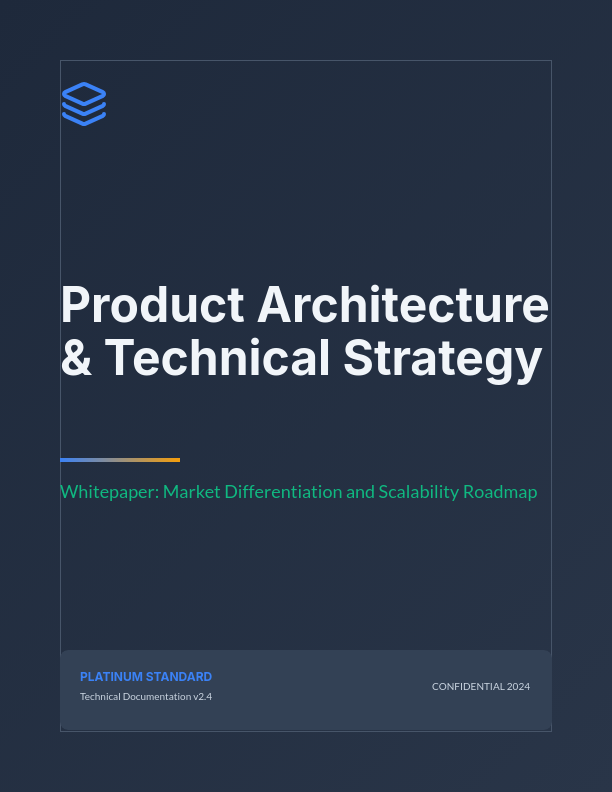 Innovative Product Architecture & Roadmap