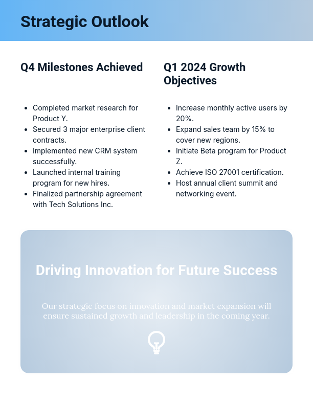 Quarterly Executive Performance Review