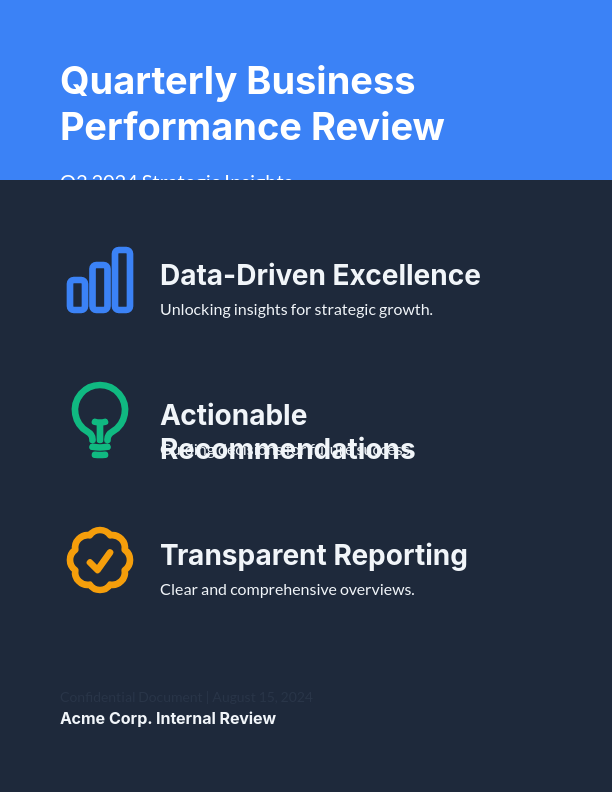 Quarterly Performance & Strategic Growth Analysis