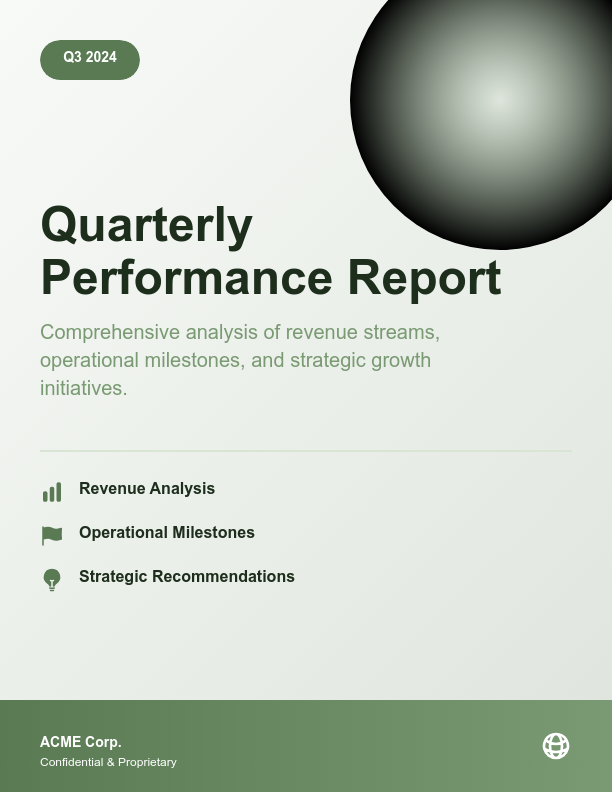 Quarterly Executive Business Review