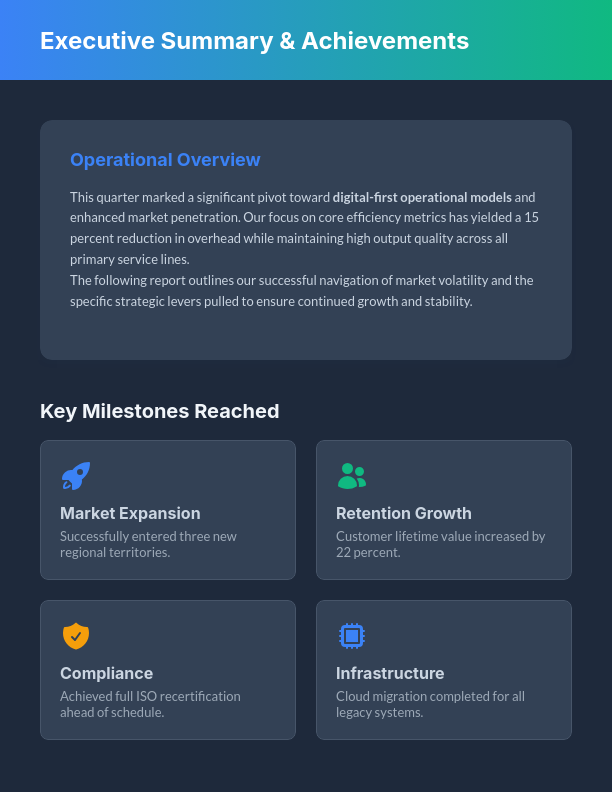 Strategic Quarterly Growth Analysis