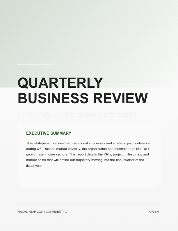 Strategic Quarterly Impact & Results Summary
