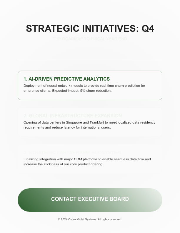 Strategic Quarterly Impact & Results Summary