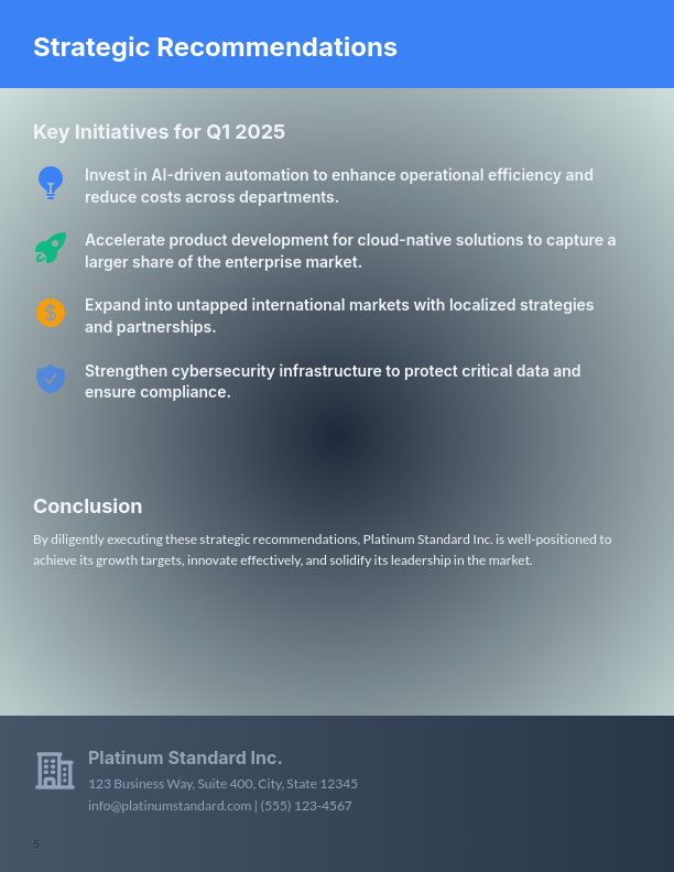 Strategic Quarterly Market Analysis