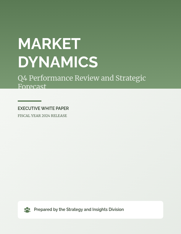 Quarterly Strategic Market Performance Report