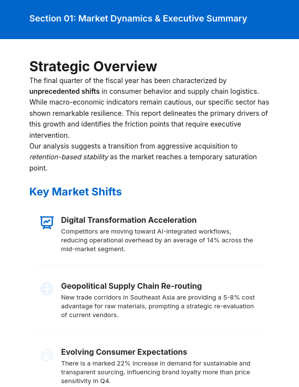 Quarterly Industry Outlook Report